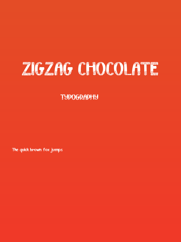 ZigZag Chocolate Poster