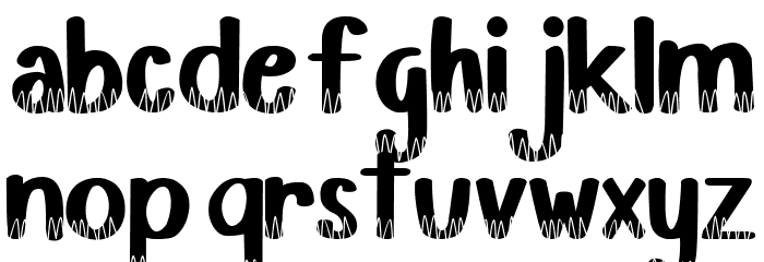 ZigZag Chocolate Font LOWERCASE