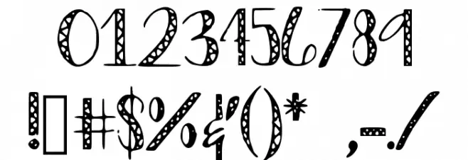 ZigZag Font OTHER CHARS