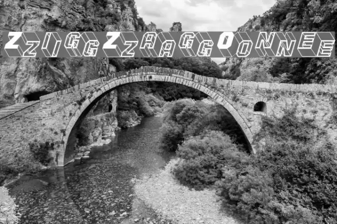 ZigZagOne Font examples