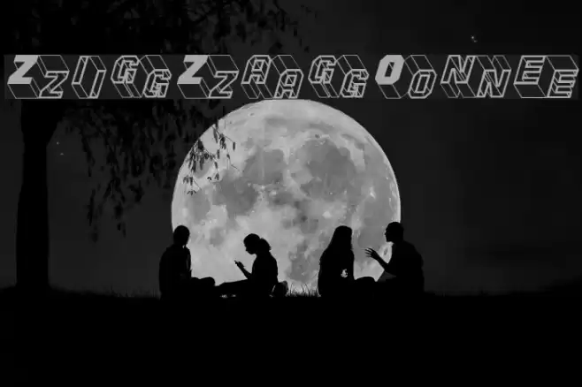 ZigZagOne Font examples