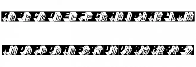 ZigZagThree Fuentes MAYÚSCULAS