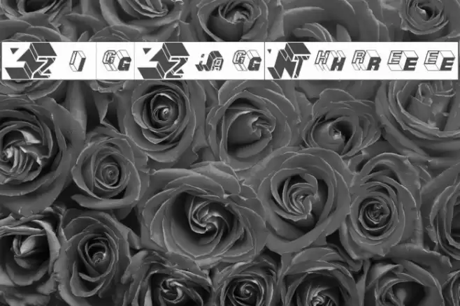 ZigZagThree Font examples