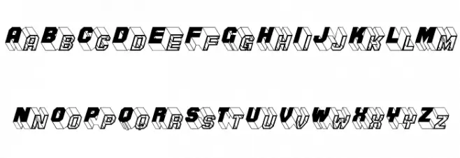 ZigZagTwo 字体 大写