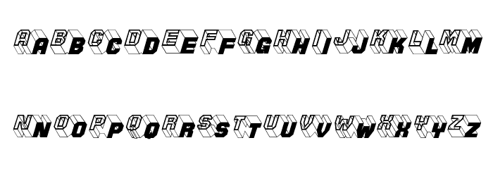ZigZagTwo Font LOWERCASE