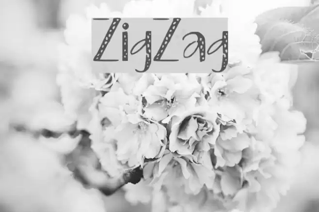 ZigZag Font examples