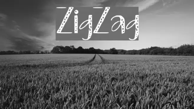 ZigZag Font examples