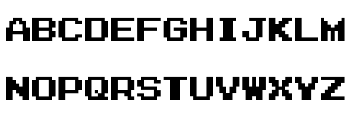 Zig Font LOWERCASE