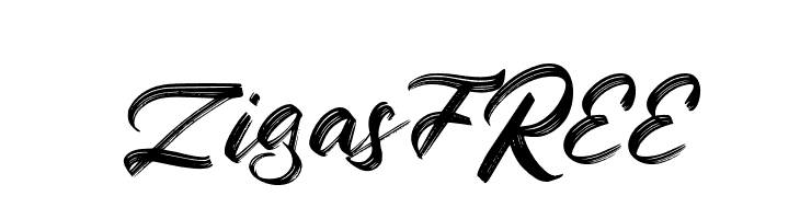 ZigasFREE  font caratteri gratis