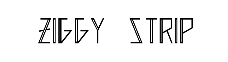 Ziggy  Strip  Frei Schriftart Herunterladen