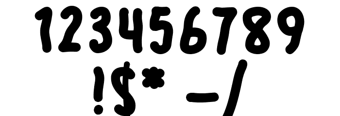 Ziggy Willy - Demo Font OTHER CHARS