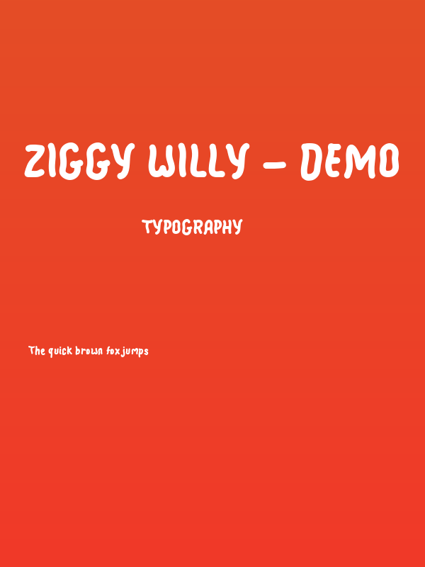 Ziggy Willy - Demo Poster