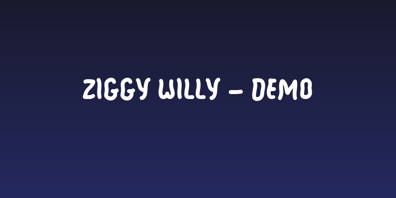 Ziggy Willy - Demo Social Header