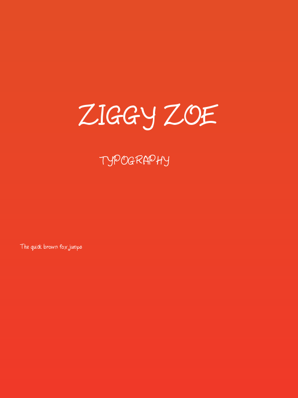 Ziggy Zoe Poster