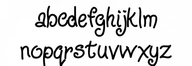 Ziggy Zoe Font LOWERCASE
