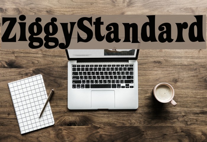 ZiggyStandard फ़ॉन्ट examples