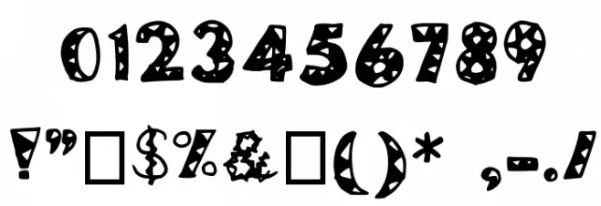 ZiggyZaggy Medium Font OTHER CHARS