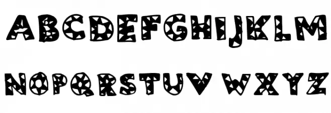 ZiggyZaggy Medium Шрифта ВЕРХНИЙ