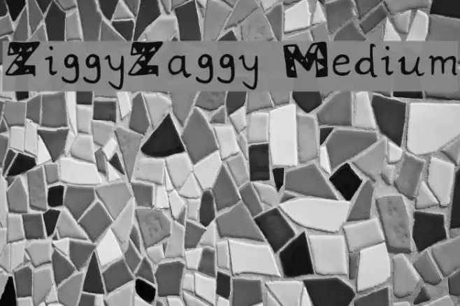 ZiggyZaggy Medium Font examples