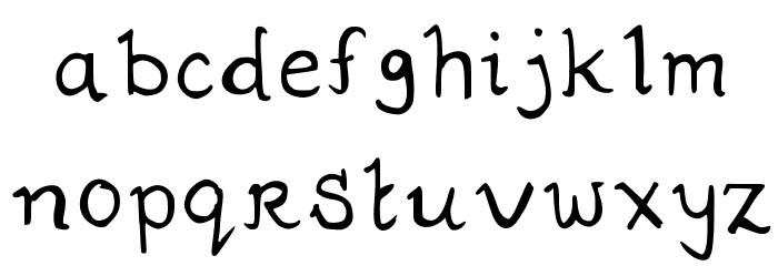 ZiggyZaggy Medium Font LOWERCASE