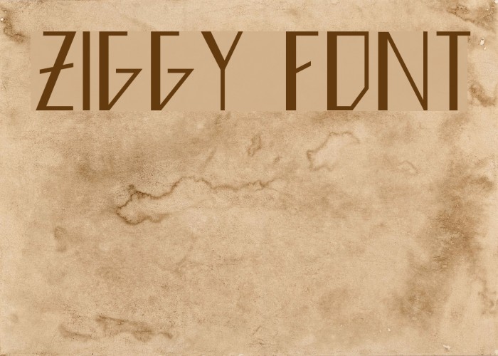 Ziggy Font examples