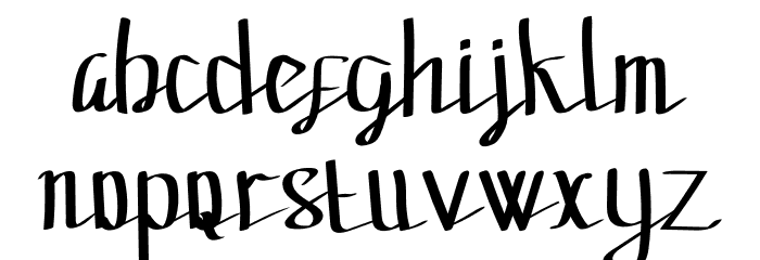 Zigi Zaga Font LOWERCASE