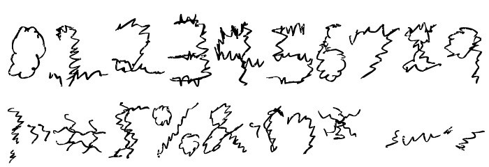 Zigie Zag Font OTHER CHARS