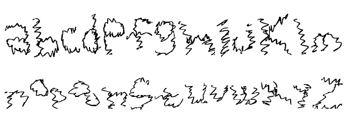 Zigie Zag Font LOWERCASE
