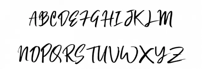 Zignature Font Litere mari