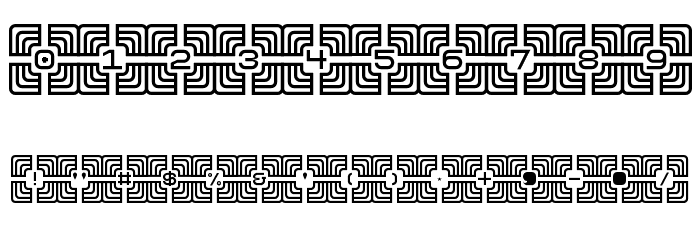 Zigourat Regular Font OTHER CHARS
