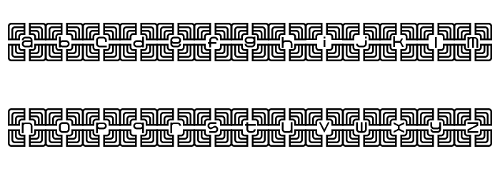 Zigourat Regular Font LOWERCASE