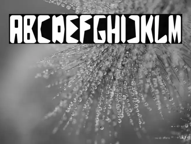 Zigzag Font examples