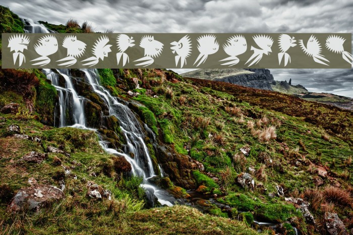 ZigzagAnimals Font examples