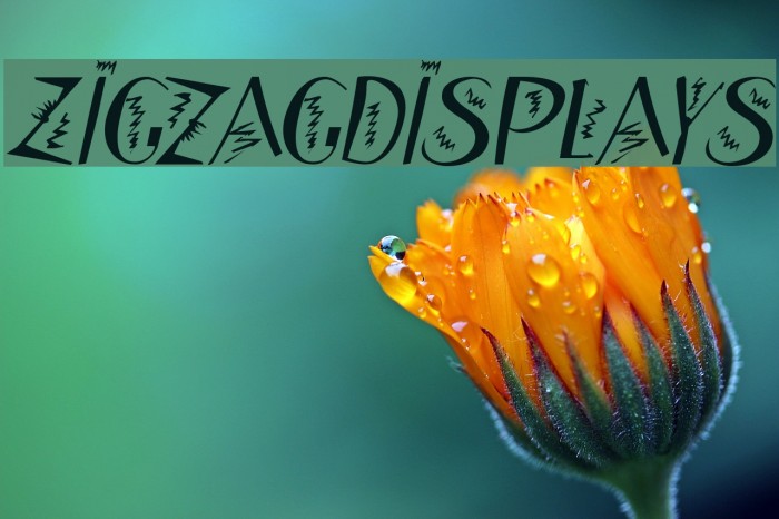 ZigzagDisplays Font examples