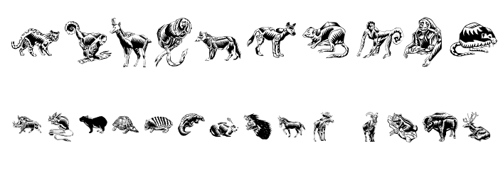 ZigzagZooAnimal Font OTHER CHARS