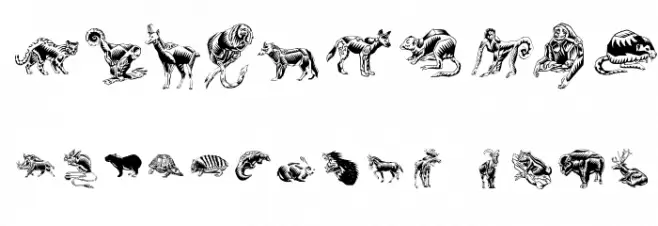 ZigzagZooAnimal Font OTHER CHARS