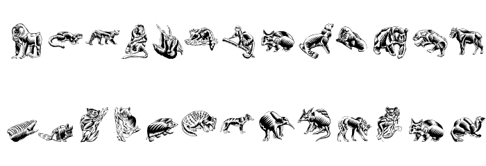 ZigzagZooAnimal Font LOWERCASE
