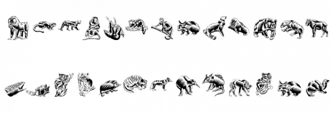 ZigzagZooAnimal Font LOWERCASE