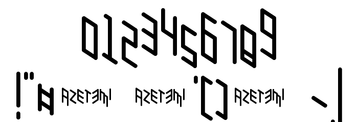 Zigzagzug Font OTHER CHARS