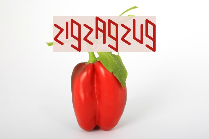 Zigzagzug Font examples