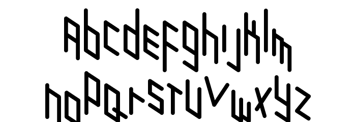 Zigzagzug Font LOWERCASE