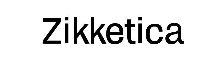 Zikketica Font