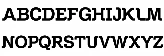 Zil Semi Slab Schriftart Groß