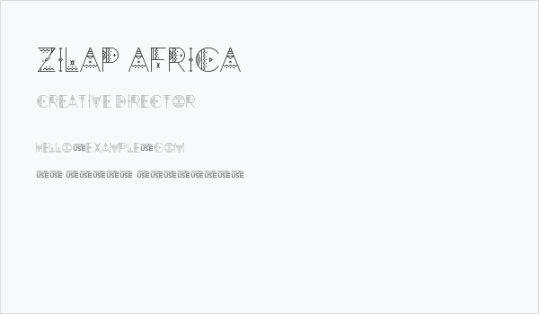 Zilap Africa Business Card