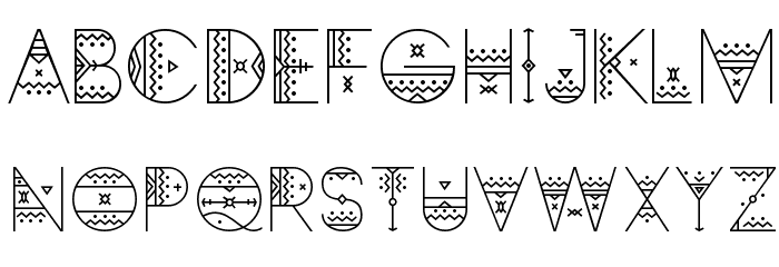 Zilap Africa Font LOWERCASE