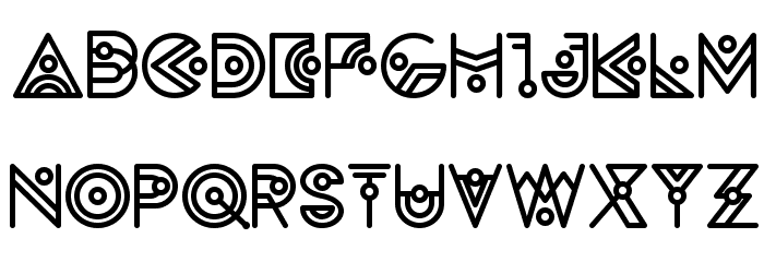 Zilap Alien Font LOWERCASE