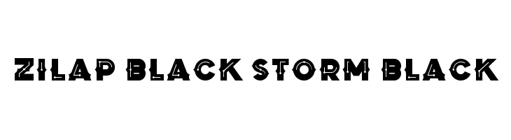 Zilap Black Storm Black  les polices de caractères gratuit tlcharger