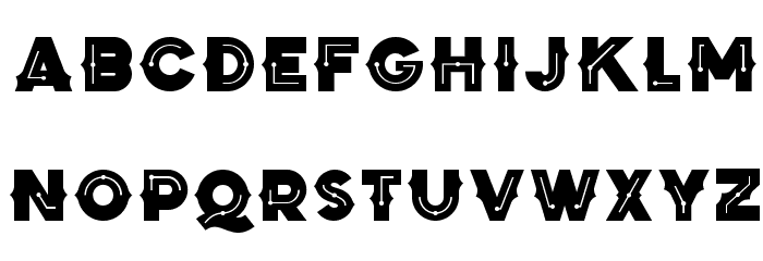 Zilap Black Storm Black Font LOWERCASE