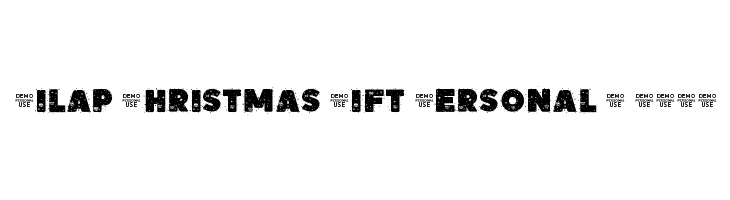 Zilap Christmas Gift Personal U DEMO Font
