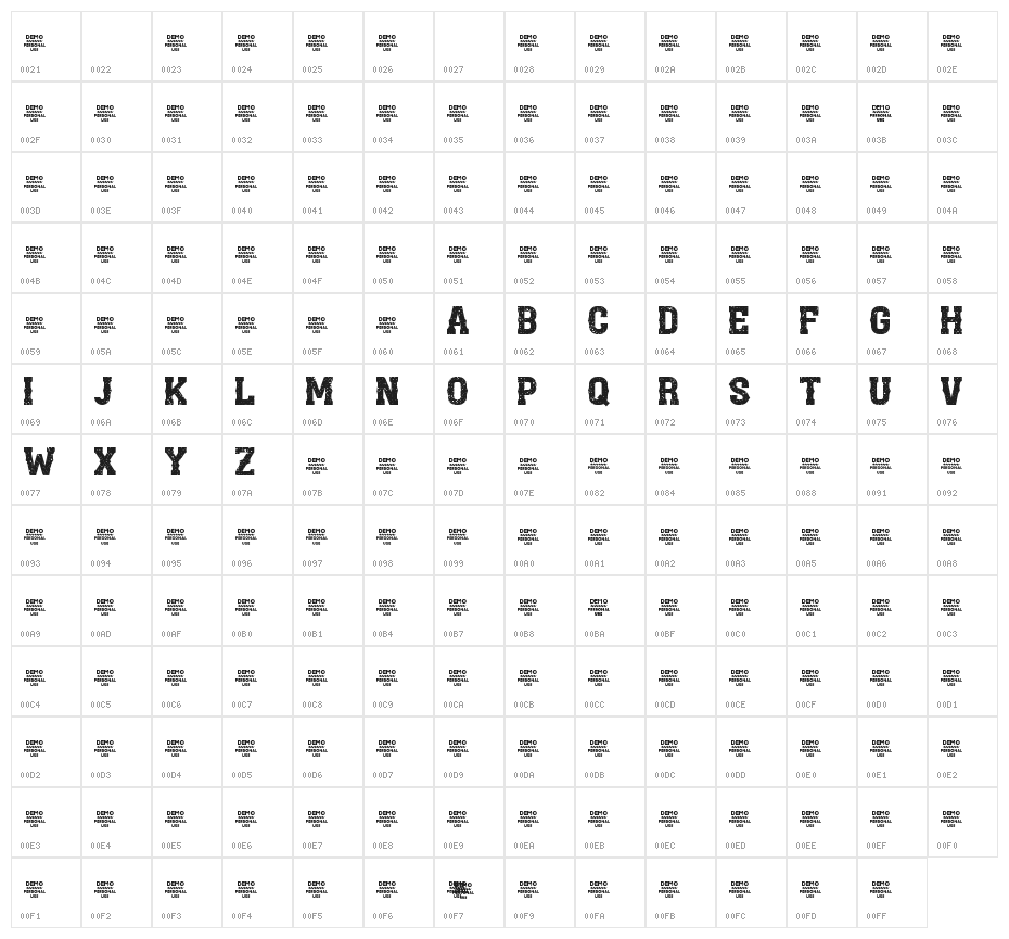 Zilap Combat Grunge Character Map
